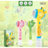 Giraffe Bubble Gun – Automatic Light-Up Bubble Blower for Kids (Ages 3+)